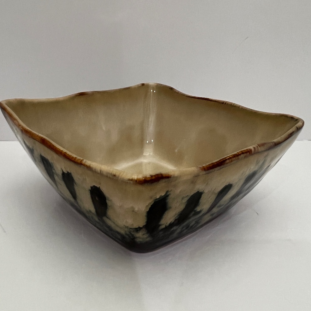 Pier 1 Imports Stoneware Serenity 6" Square Bowl
